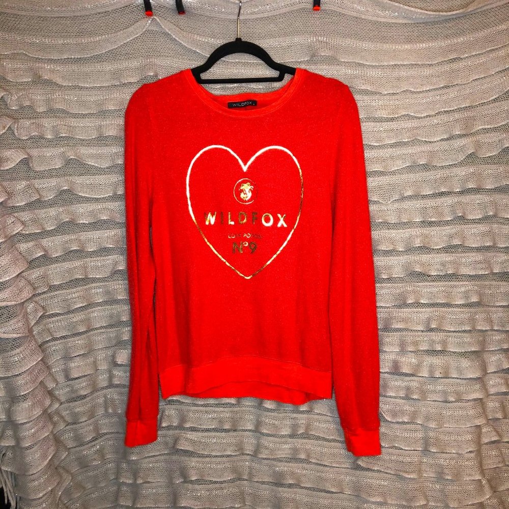 Wildfox heart sweatshirt